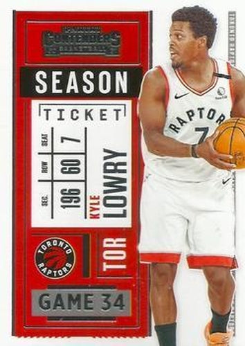#55 Kyle Lowry - Toronto Raptors - 2020-21 Panini Contenders Basketball