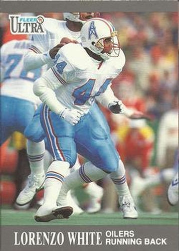 55 Lorenzo White - Houston Oilers - 1991 Ultra Football – Isolated