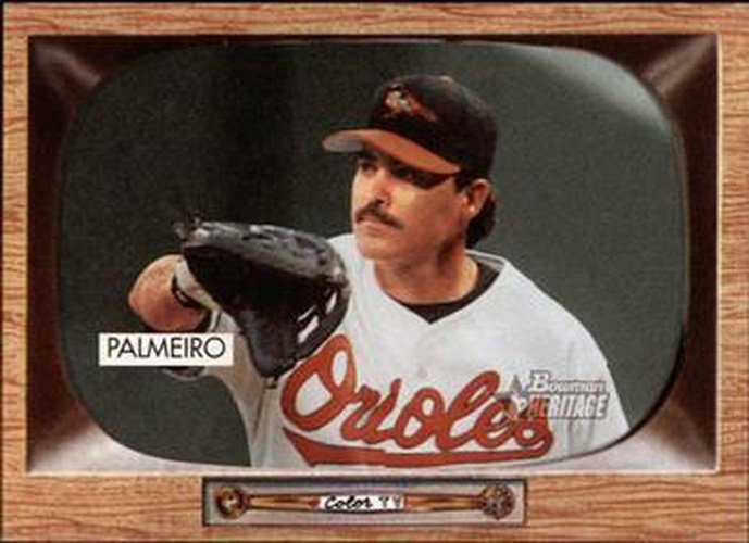 #55 Rafael Palmeiro - Baltimore Orioles - 2004 Bowman Heritage Baseball