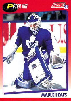 #55 Peter Ing - Toronto Maple Leafs - 1991-92 Score Canadian Bilingual Hockey