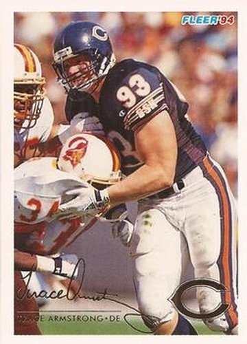 #55 Trace Armstrong - Chicago Bears - 1994 Fleer Football