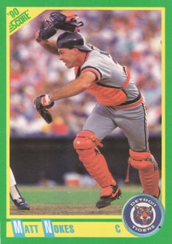 #55 Matt Nokes - Detroit Tigers - 1990 Score Baseball