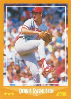 #560 Dennis Rasmussen - Cincinnati Reds - 1988 Score Baseball