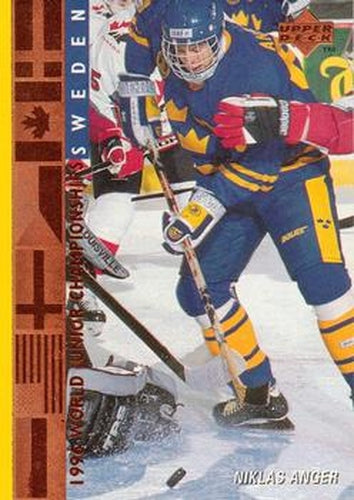 #561 Niklas Anger - Sweden - 1995-96 Upper Deck Hockey