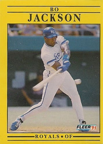 #561 Bo Jackson - Kansas City Royals - 1991 Fleer Baseball