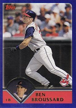 #562 Ben Broussard - Cleveland Indians - 2003 Topps Baseball