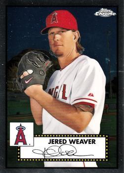 #562 Jered Weaver - Los Angeles Angels - 2021 Topps Chrome Platinum Anniversary Baseball