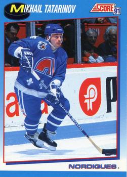 #562 Mikhail Tatarinov - Quebec Nordiques - 1991-92 Score Canadian Bilingual Hockey