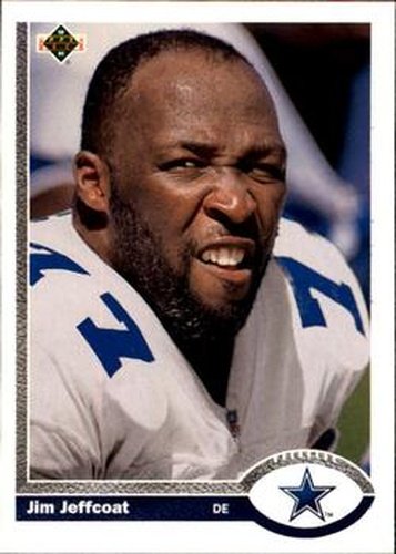 #562 Jim Jeffcoat - Dallas Cowboys - 1991 Upper Deck Football