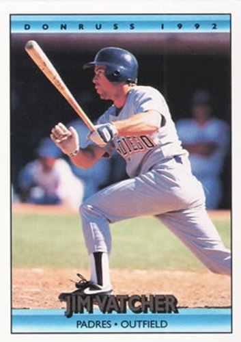 #563 Jim Vatcher - San Diego Padres - 1992 Donruss Baseball
