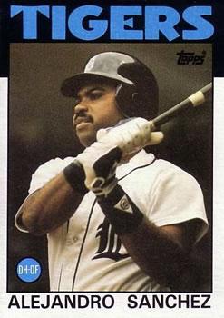 #563 Alejandro Sanchez - Detroit Tigers - 1986 Topps Baseball