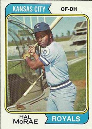 #563 Hal McRae - Kansas City Royals - 1974 Topps Baseball