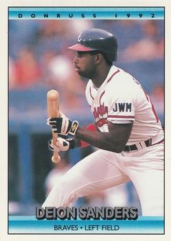 #564 Deion Sanders - Atlanta Braves - 1992 Donruss Baseball