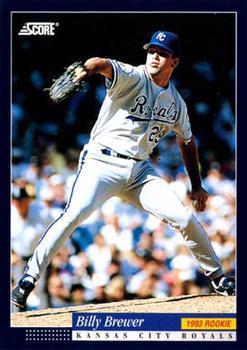 #564 Billy Brewer - Kansas City Royals -1994 Score Baseball