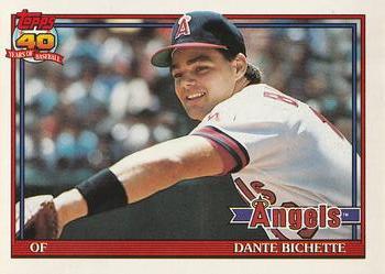 #564 Dante Bichette - California Angels - 1991 O-Pee-Chee Baseball