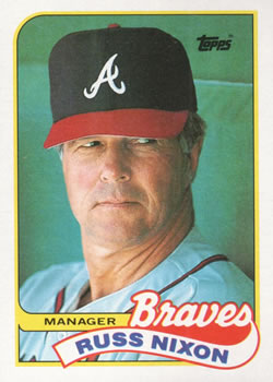 #564 Russ Nixon - Atlanta Braves - 1989 Topps Baseball