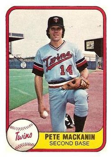 #565 Pete Mackanin - Minnesota Twins - 1981 Fleer Baseball
