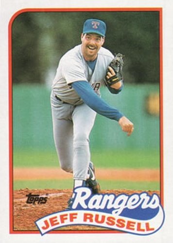 #565 Jeff Russell - Texas Rangers - 1989 Topps Baseball