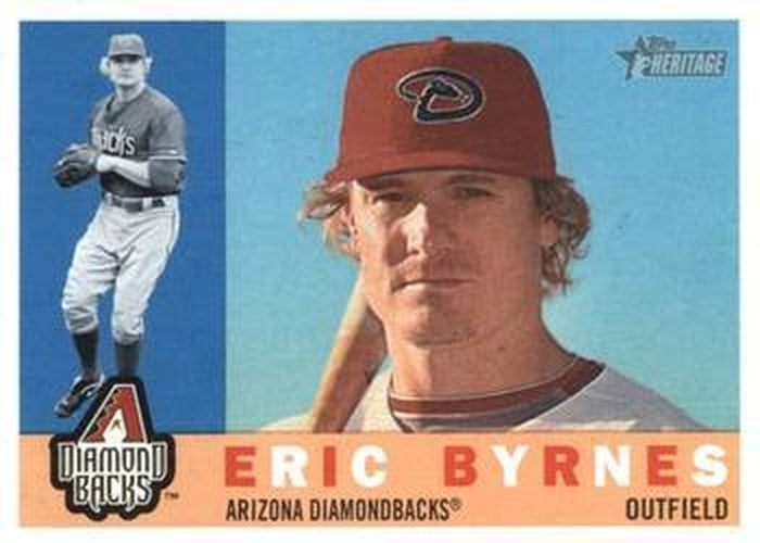 #566 Eric Byrnes - Arizona Diamondbacks - 2009 Topps Heritage Baseball