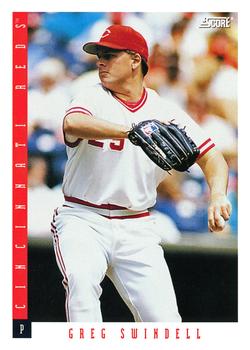 #566 Greg Swindell - Cincinnati Reds - 1993 Score Baseball