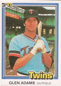 #566a Glenn Adams - Minnesota Twins - 1981 Donruss Baseball