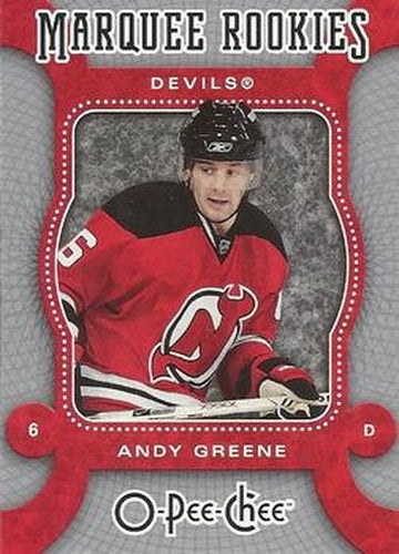#567 Andy Greene - New Jersey Devils - 2007-08 O-Pee-Chee Hockey