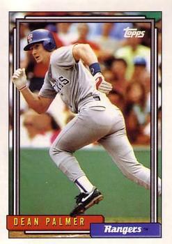 #567 Dean Palmer - Texas Rangers - 1992 Topps Baseball