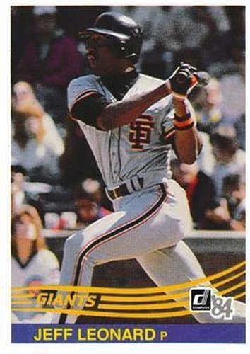#567 Jeff Leonard - San Francisco Giants - 1984 Donruss Baseball