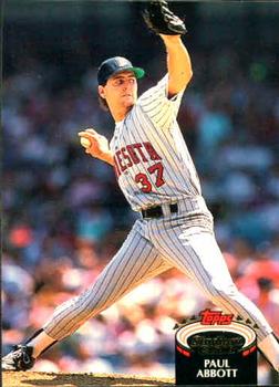 #567 Paul Abbott - Minnesota Twins - 1992 Stadium Club Baseball