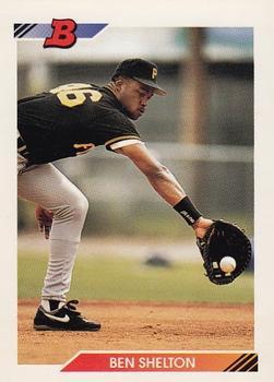 #568 Ben Shelton - Pittsburgh Pirates - 1992 Bowman Baseball