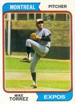 #568 Mike Torrez - Montreal Expos - 1974 Topps Baseball