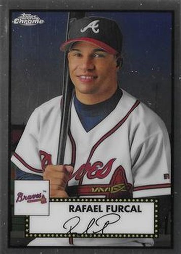 #568 Rafael Furcal - Atlanta Braves - 2021 Topps Chrome Platinum Anniversary Baseball