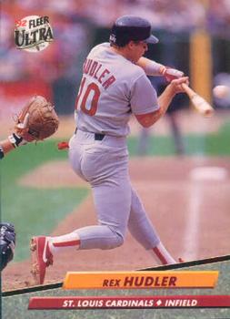 #568 Rex Hudler - St. Louis Cardinals - 1992 Ultra Baseball