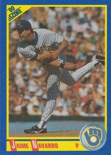 #569 Jaime Navarro - Milwaukee Brewers - 1990 Score Baseball