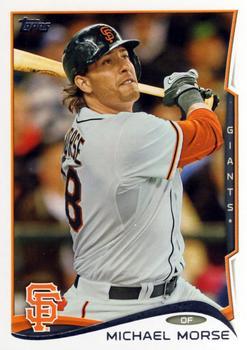 #569 Mike Morse - San Francisco Giants - 2014 Topps Baseball