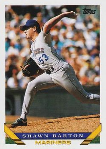 #569 Shawn Barton - Seattle Mariners - 1993 Topps Baseball