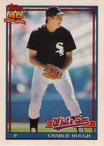 #56T Charlie Hough - Chicago White Sox - 1991 Topps Traded Baseball