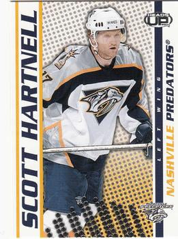 #56 Scott Hartnell - Nashville Predators - 2003-04 Pacific Heads Up Hockey