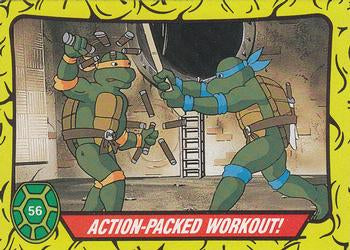 #56 Action-Packed Workout! - 1989 O-Pee-Chee Teenage Mutant Ninja Turtles