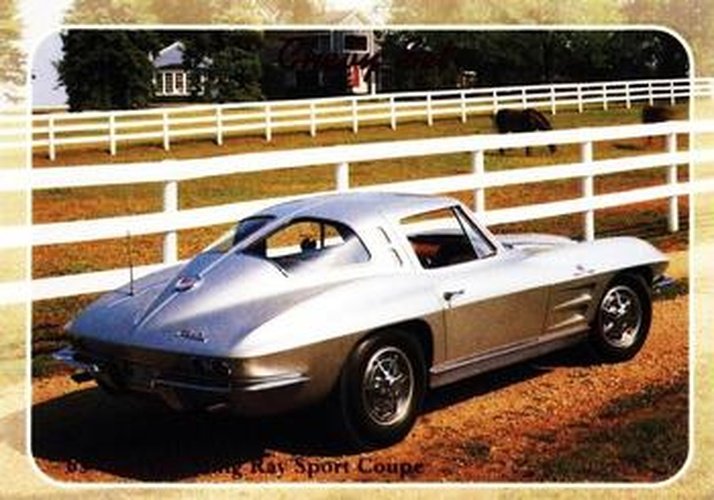 #56 63 Corvette Sting Ray Sport Coupe - 1992 Collect-A-Card Chevy