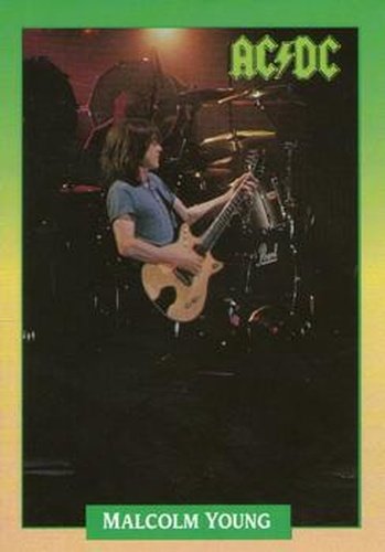 #56 Malcolm Young - 1991 Brockum Rock Cards