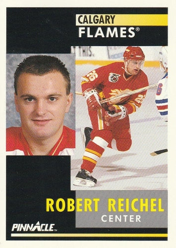 #56 Robert Reichel - Calgary Flames - 1991-92 Pinnacle Hockey