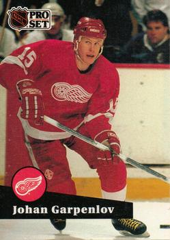 #56 Johan Garpenlov - 1991-92 Pro Set Hockey