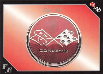 #56 Corvette Flag Emblem #10 of 16 - 1991 Collect-A-Card Vette Set