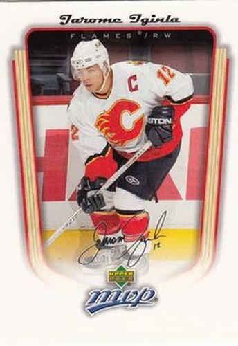 #56 Jarome Iginla - Calgary Flames - 2005-06 Upper Deck MVP Hockey