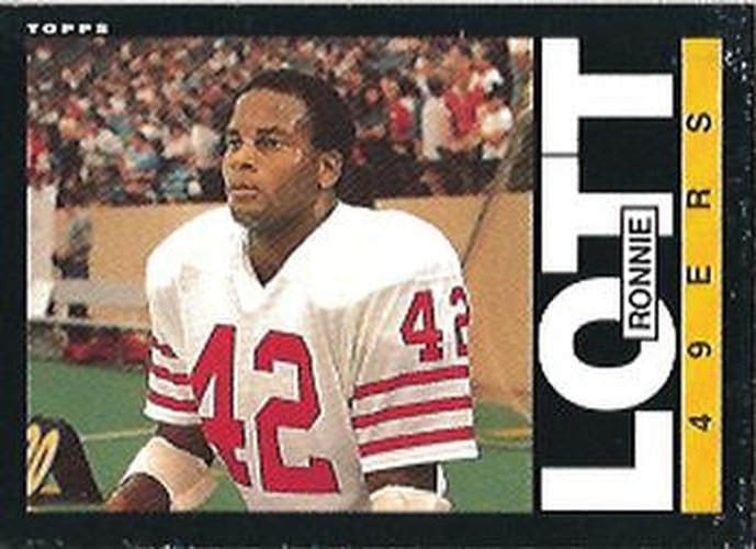 #156 Ronnie Lott - San Francisco 49ers - 1985 Topps Football
