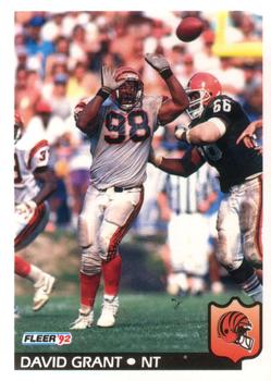 #56 David Grant - Cincinnati Bengals - 1992 Fleer Football
