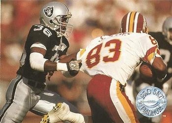 #56 Terry McDaniel - Los Angeles Raiders - 1991 Pro Set Platinum Football
