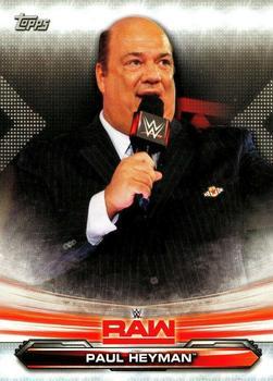 #56 Paul Heyman - 2019 Topps WWE RAW Wrestling