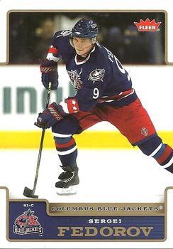 #56 Sergei Fedorov - Columbus Blue Jackets - 2006-07 Fleer Hockey